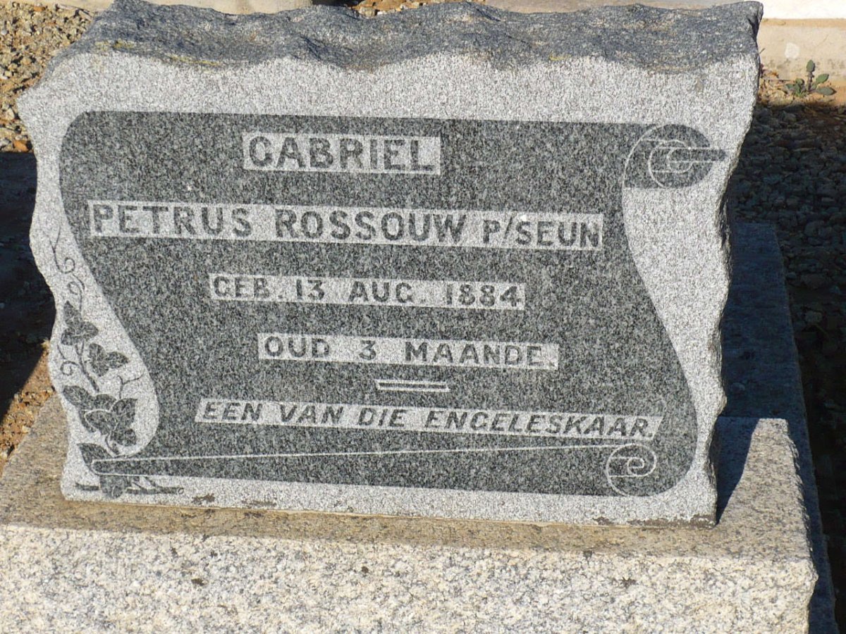 ROSSOUW Gabriel Petrus 1884-1884