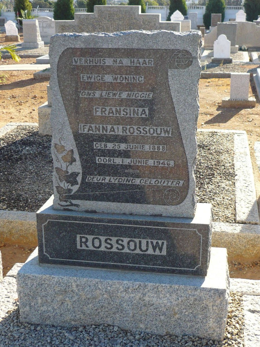 ROSSOUW Fransina 1888-1946