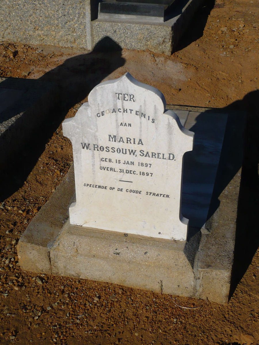 ROSSOUW Maria W. 1897-1897