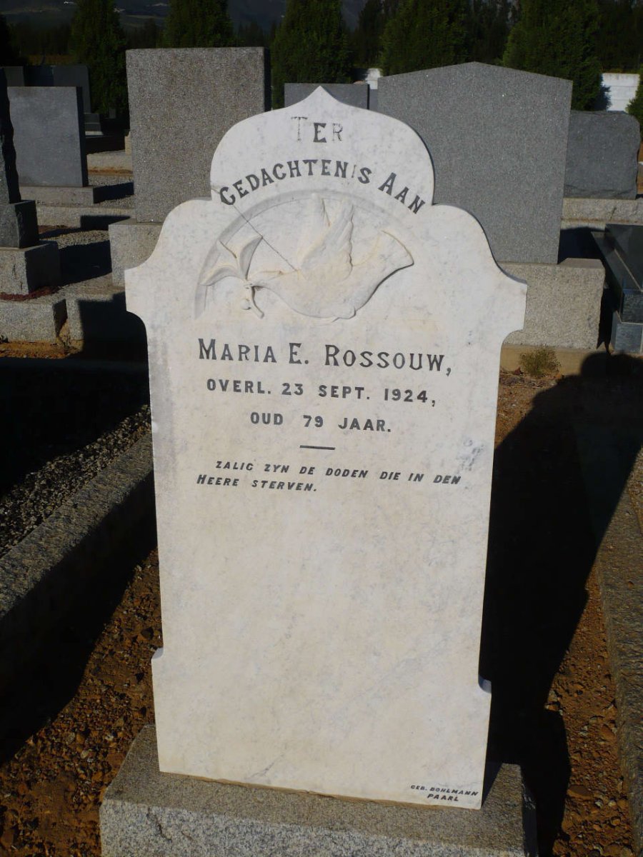 ROSSOUW Maria E. -1924