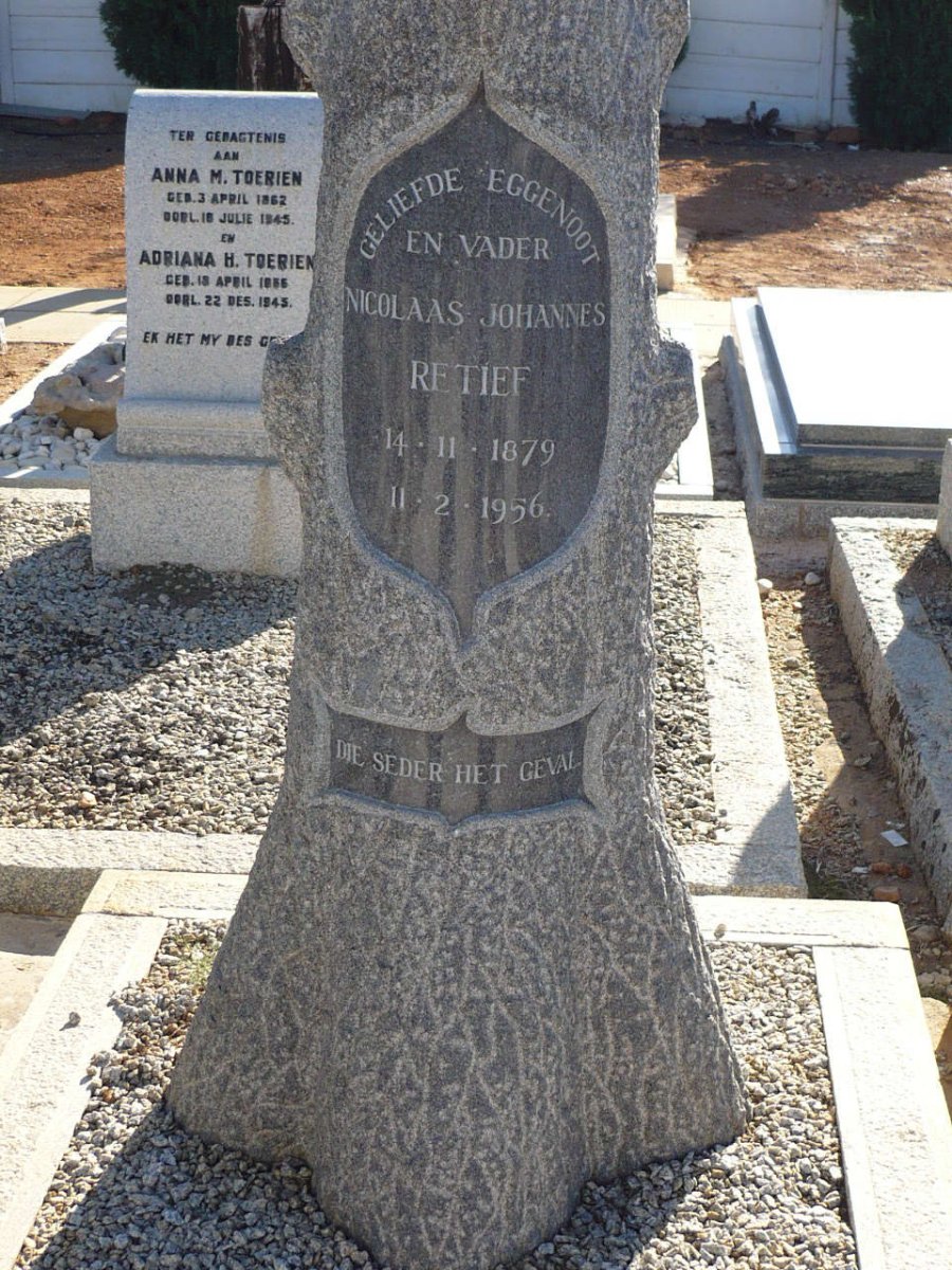 RETIEF Nicolaas Johannes 1879-1956