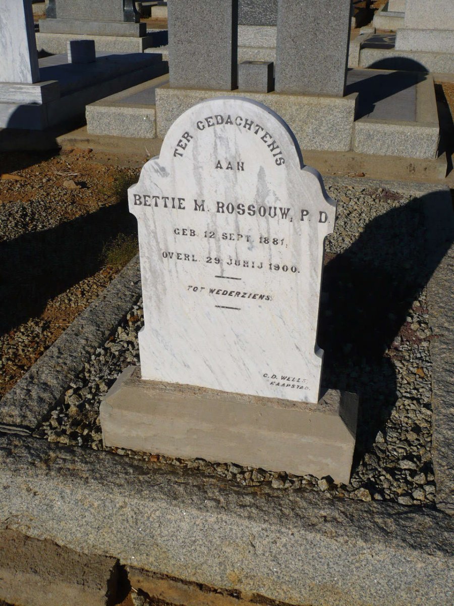 ROSSOUW Bettie M. 1881-1900