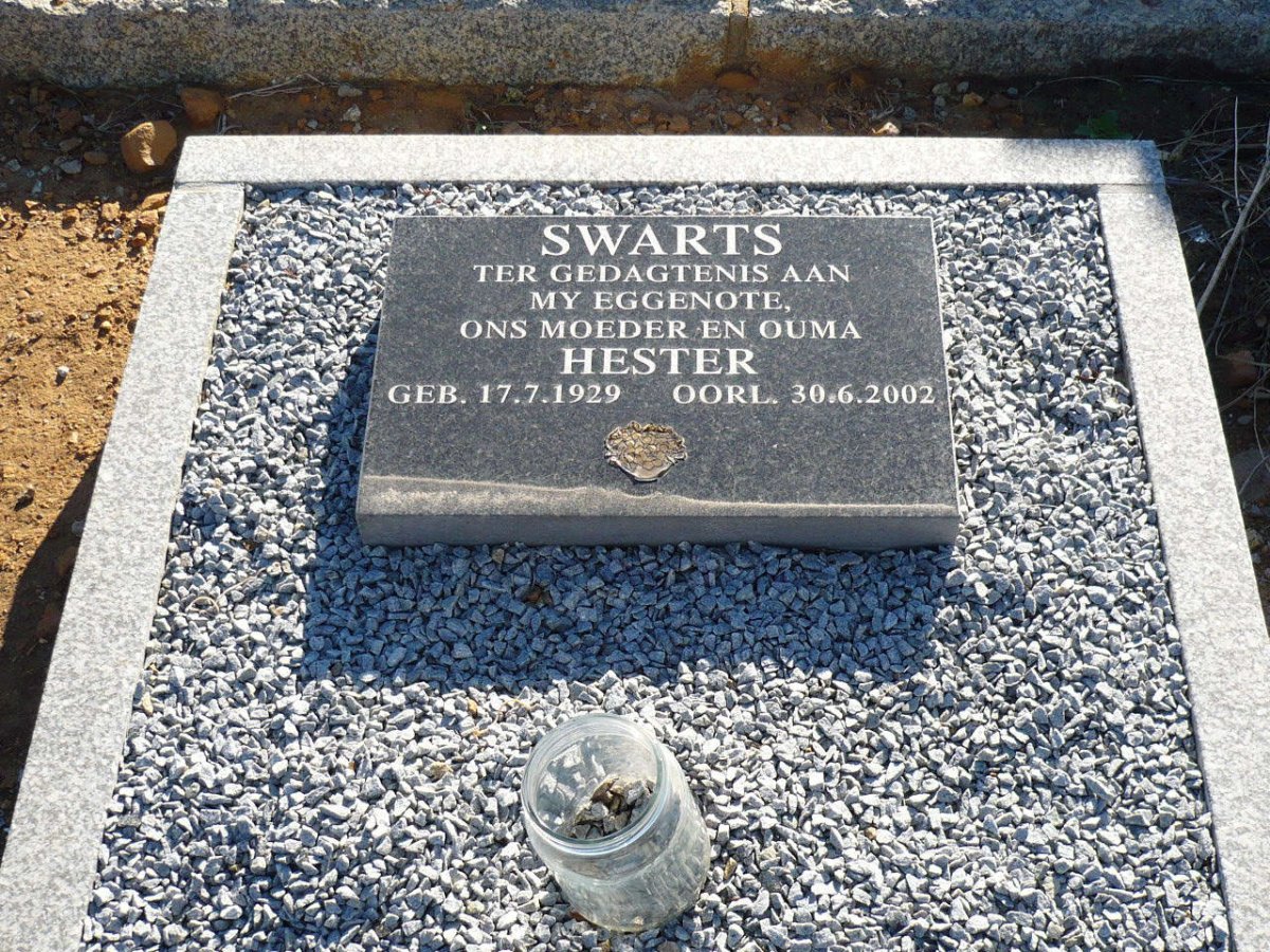 SWARTS Hester 1929-2002