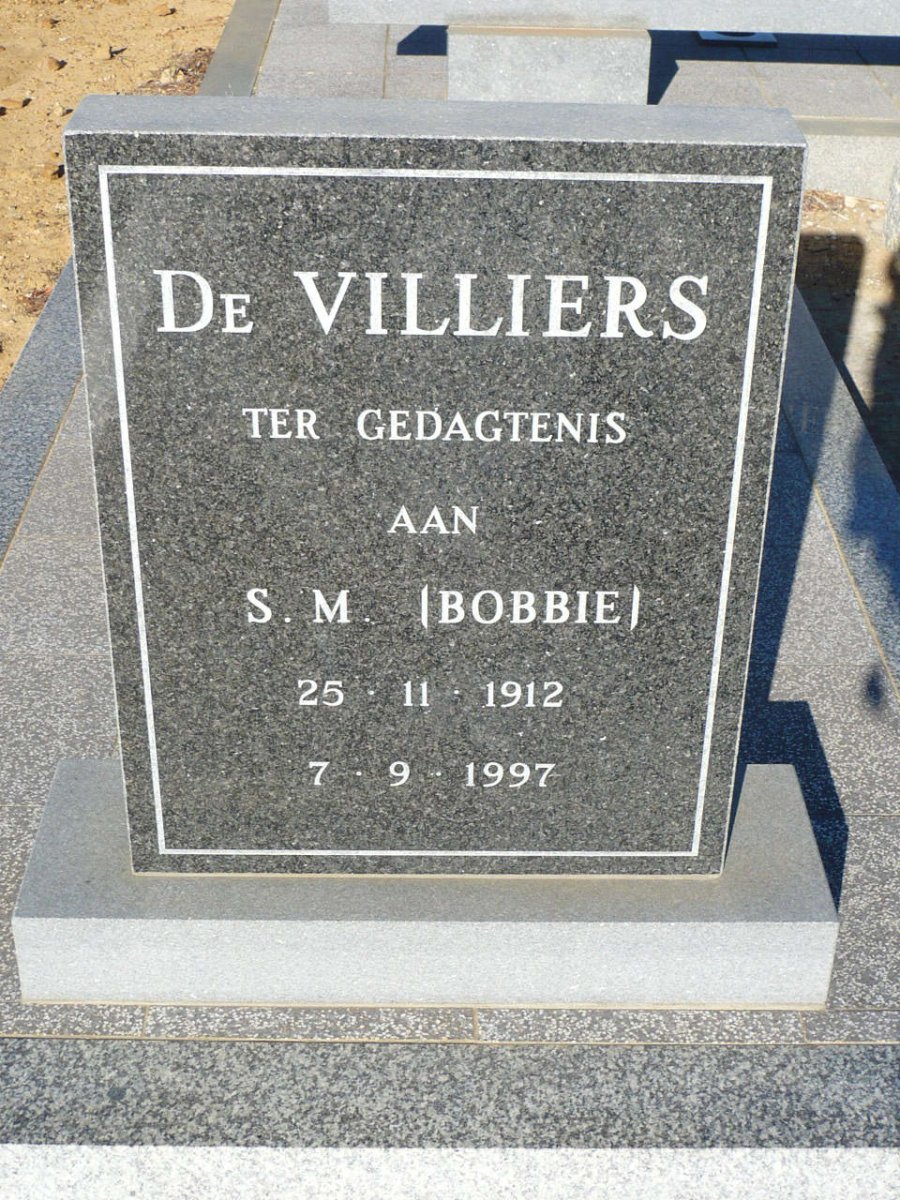 VILLIERS S.M., de 1912-1997