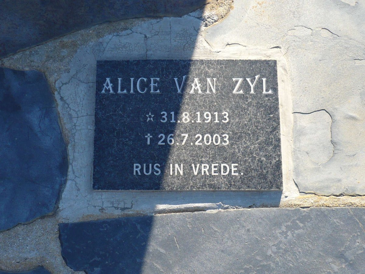 ZYL Alice, van 1913-2003