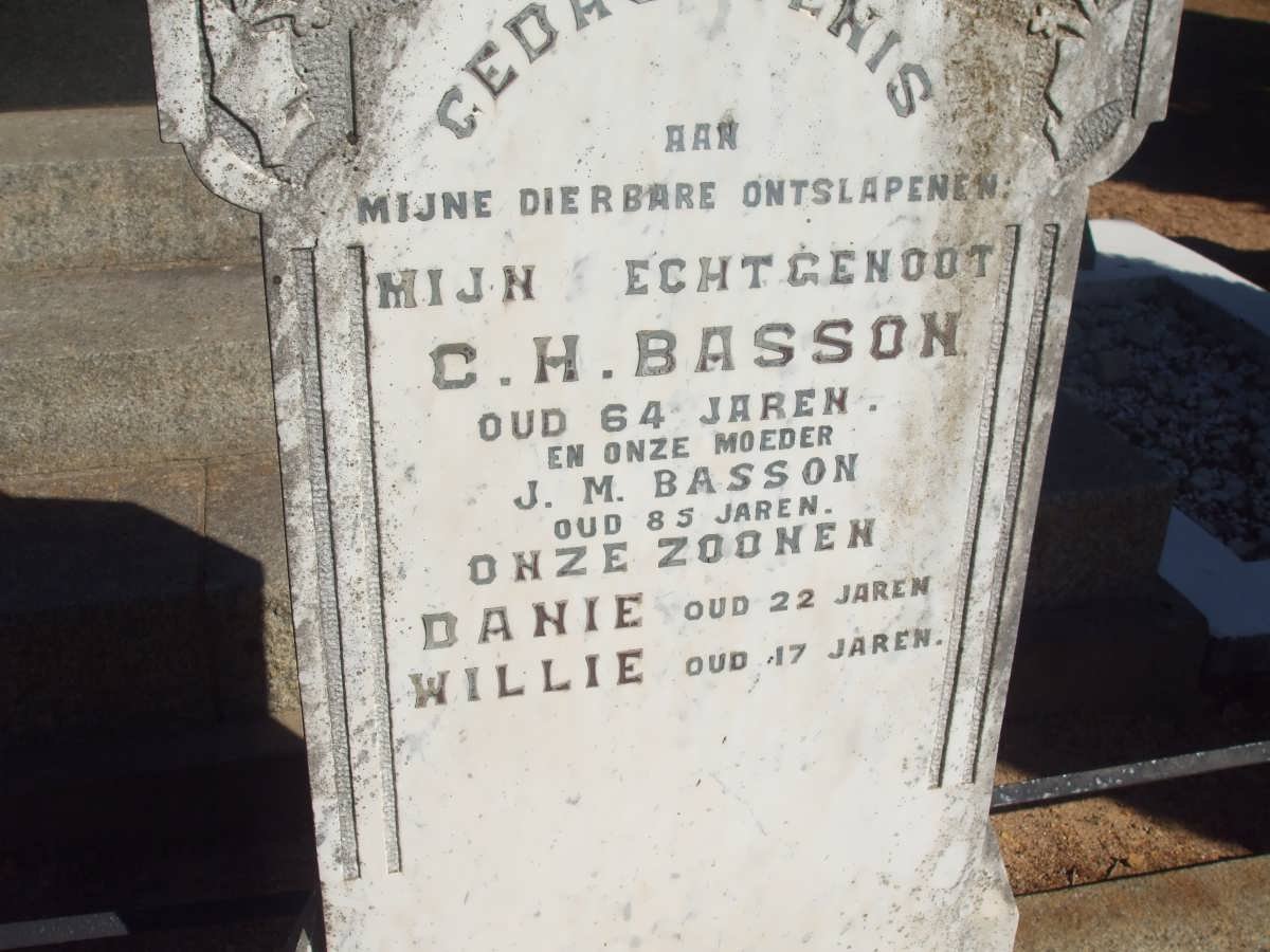 BASSON C.H. &amp; J.M. :: BASSON Danie :: BASSON Willie 