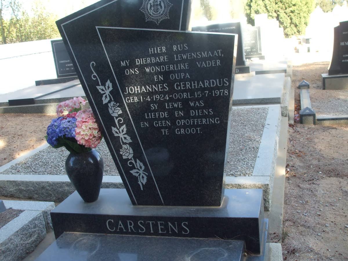 CARSTENS Johannes Gerhardus 1924-1978