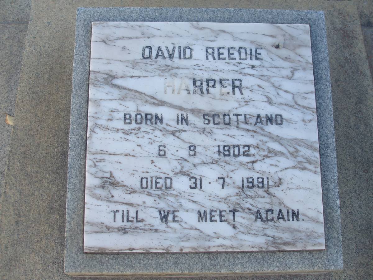 HARPER David Reedie 1902-1991