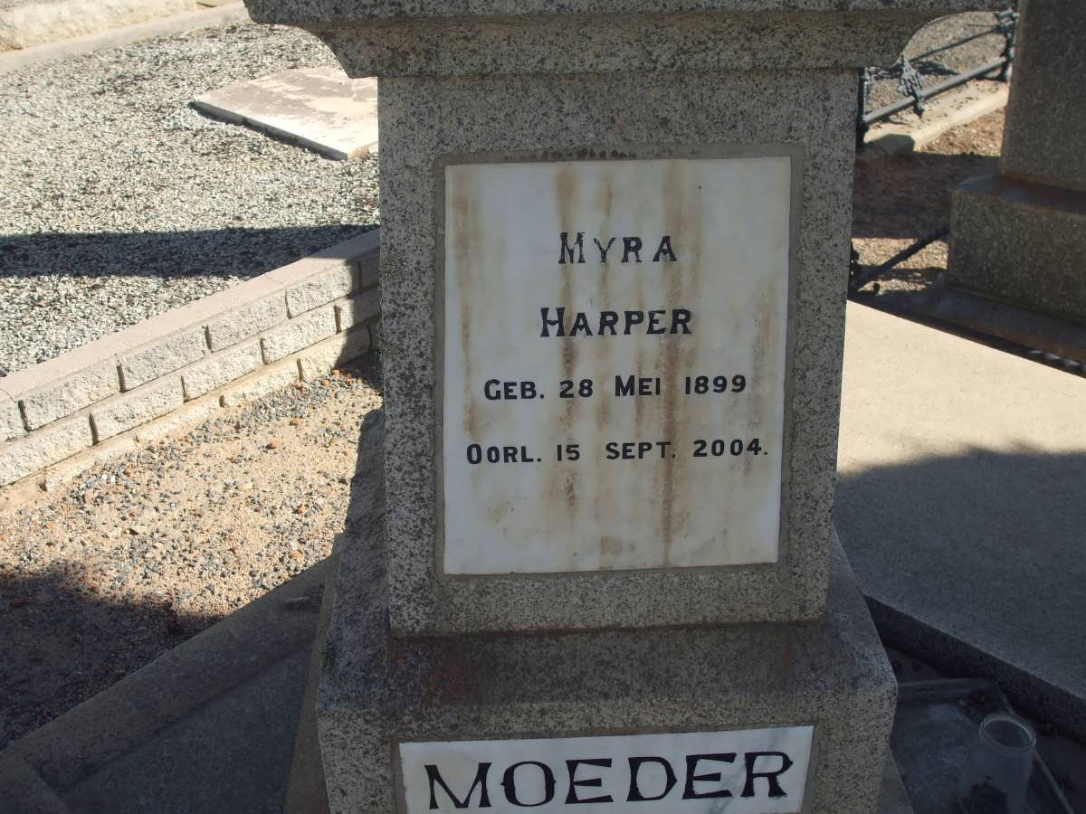HARPER Myra 1899-2004