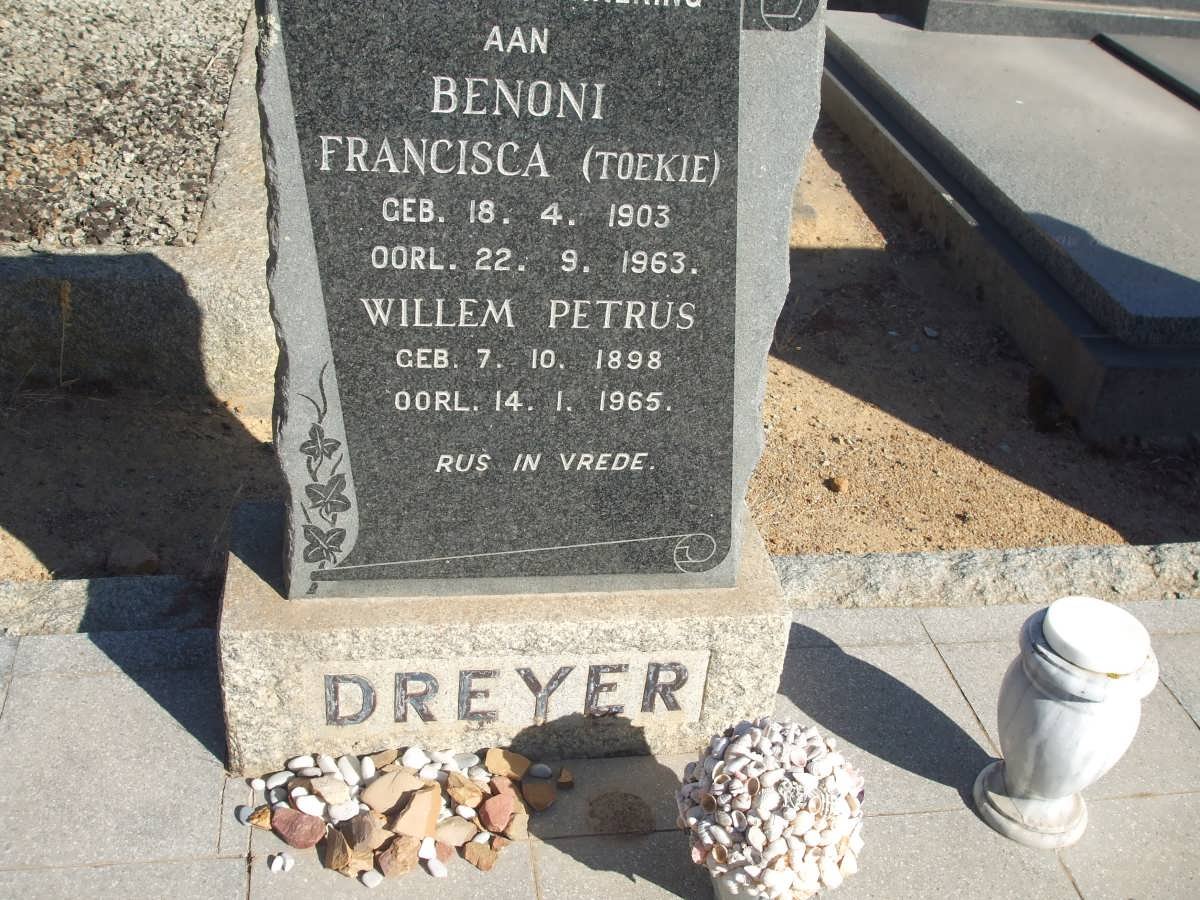 DREYER Willem Petrus 1898-1965 &amp; Benoni Francisca 1903-1963