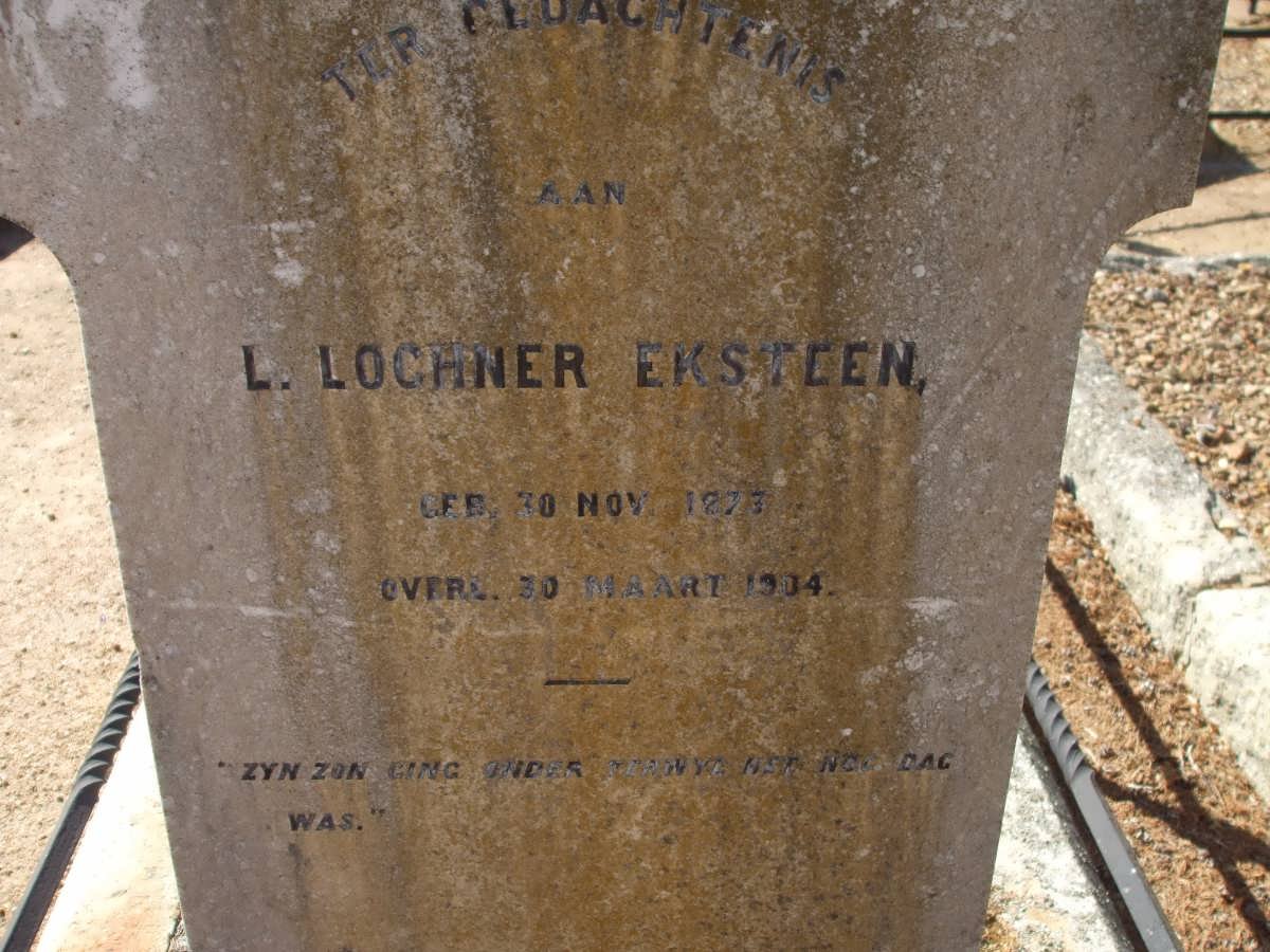 EKSTEEN L. Lochner 1873-1904