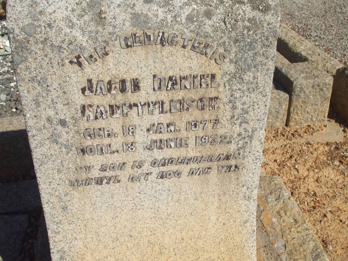 HAUPTFLEISCH Jacob Daniel 1877-1932