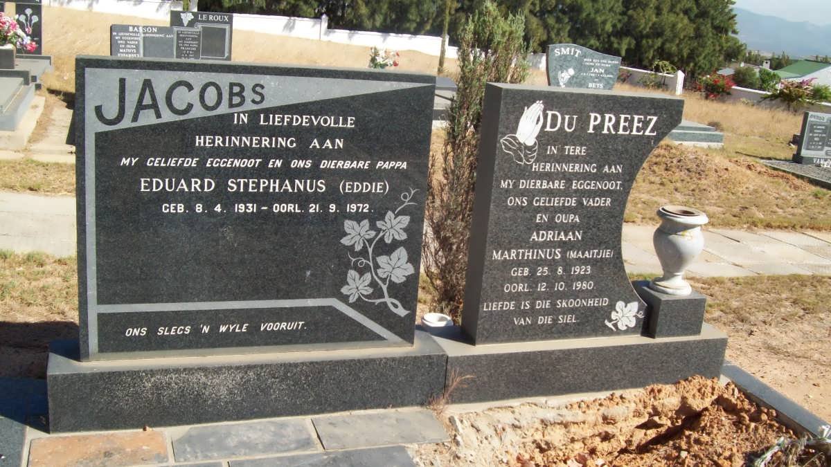 JACOBS ::  DU PREEZ