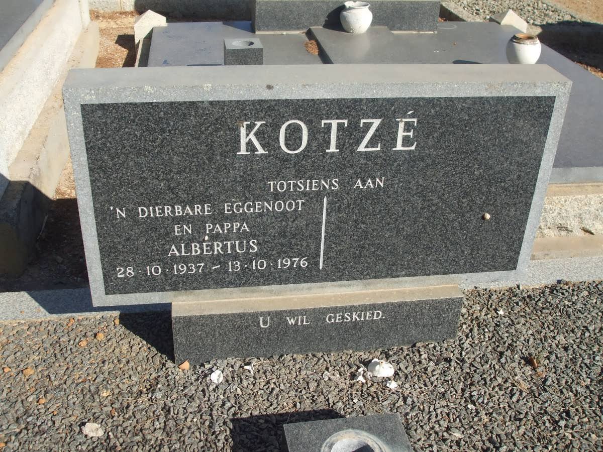 KOTZE Albertus 1937-1976