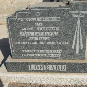 LOMBARD Anna Catharina nee BASSON 1914-1948