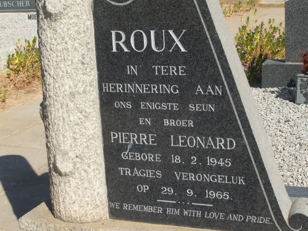 ROUX Pierre Leonard 1945-1965