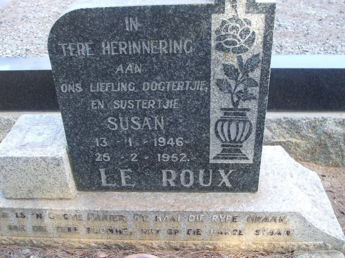 ROUX Susan, le 1946-1952