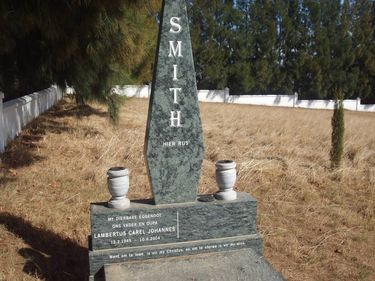 SMITH Lambertus Carel Johannes 1945-2004