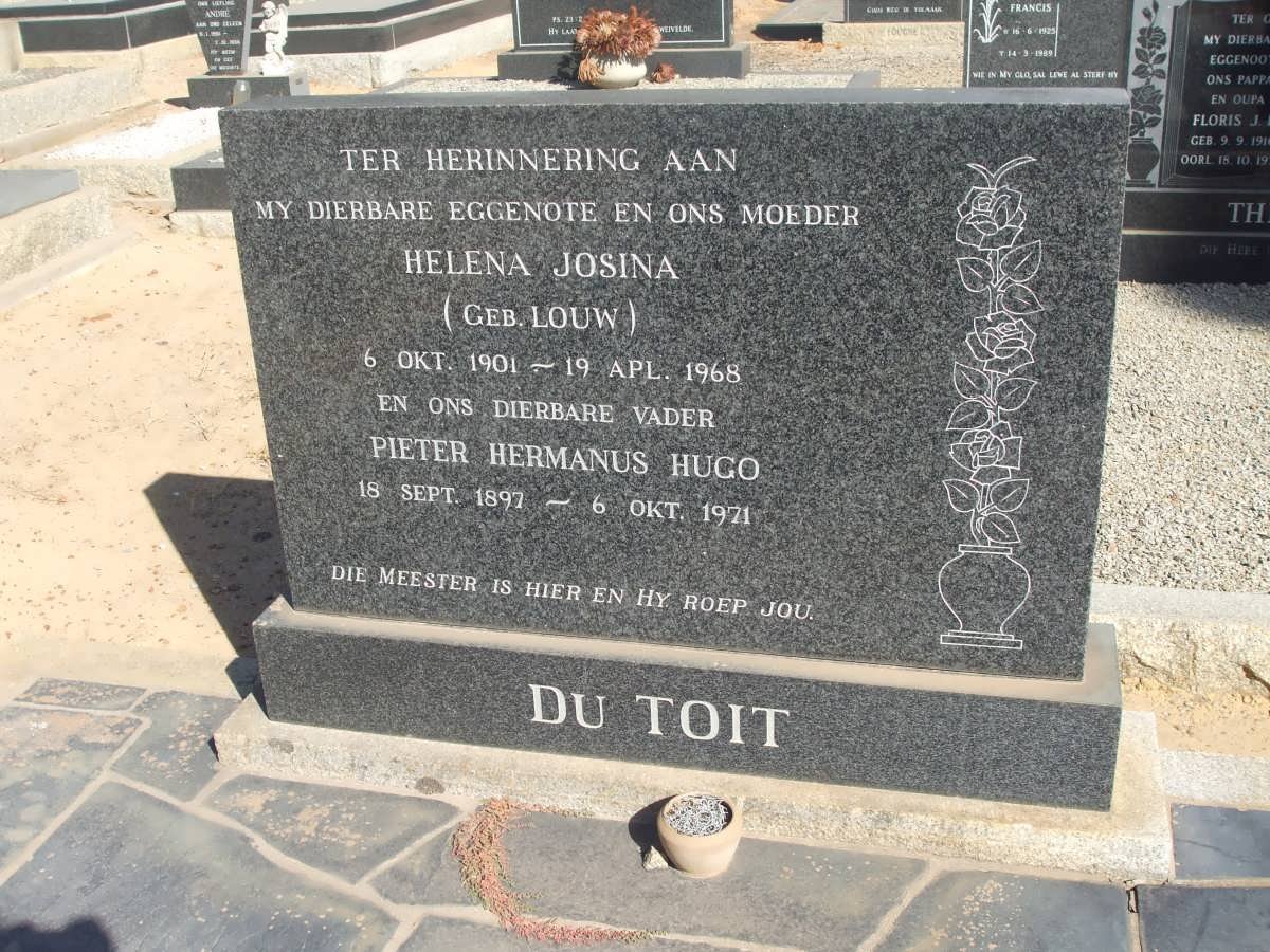 TOIT Pieter Hermanus Hugo, du 1897-1971 &amp; Helena Josina LOUW 1901-1968