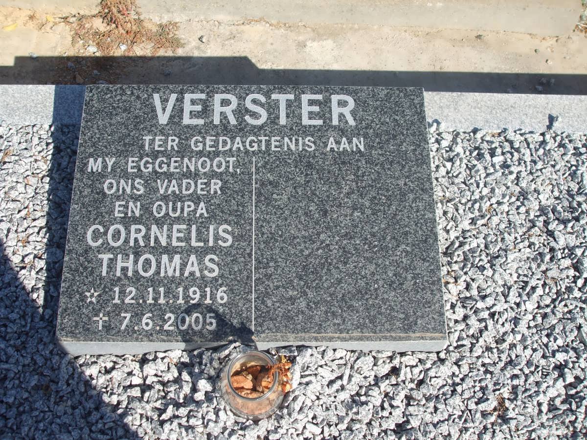 VERSTER Cornelis Thomas 1916-2005
