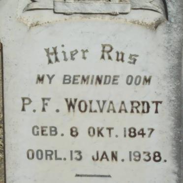 WOLVAARDT P.F. 1847-1938