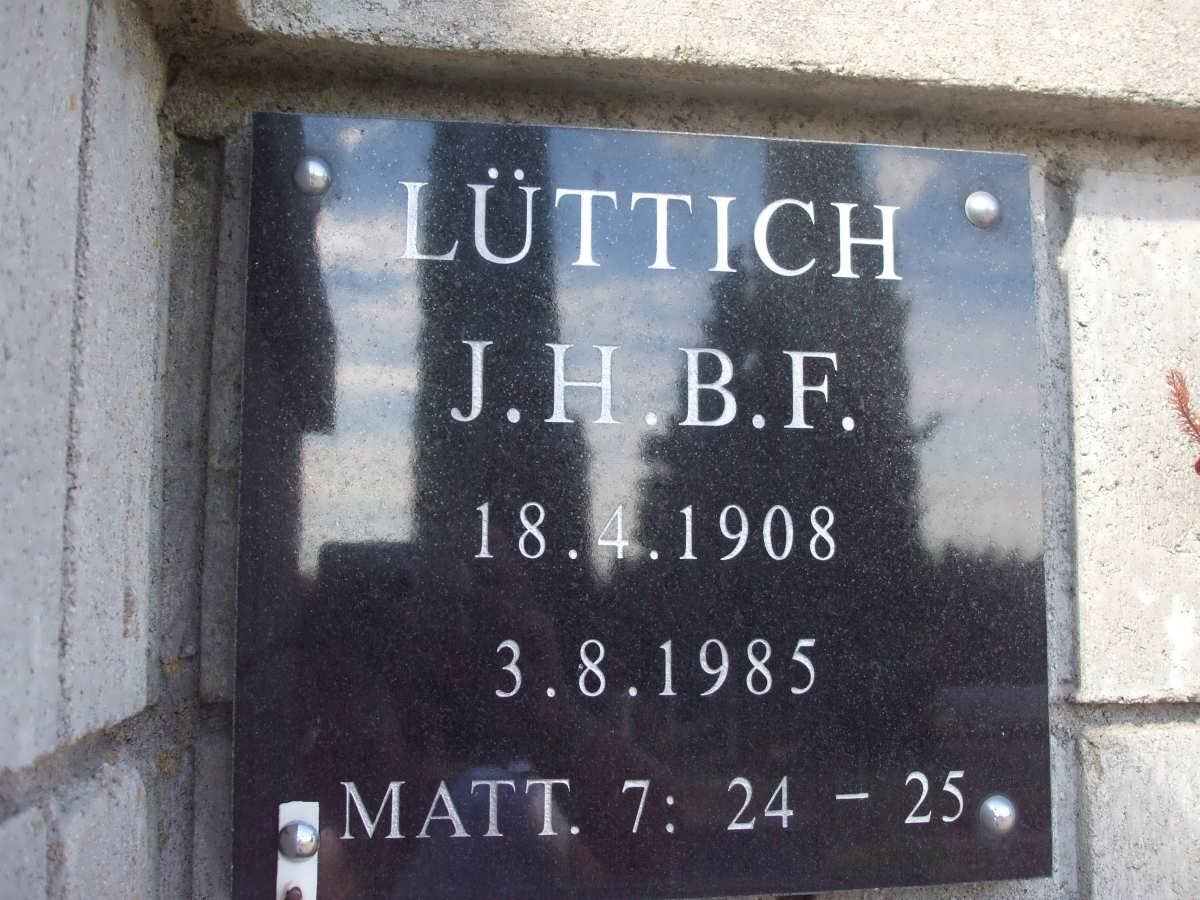 LUTTICH J.H.B.F. 1908-1985