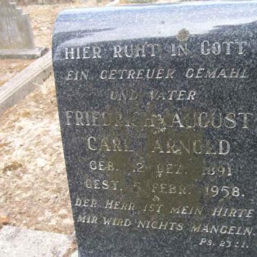 ARNOLD Friedrich August Carl 1891-1958