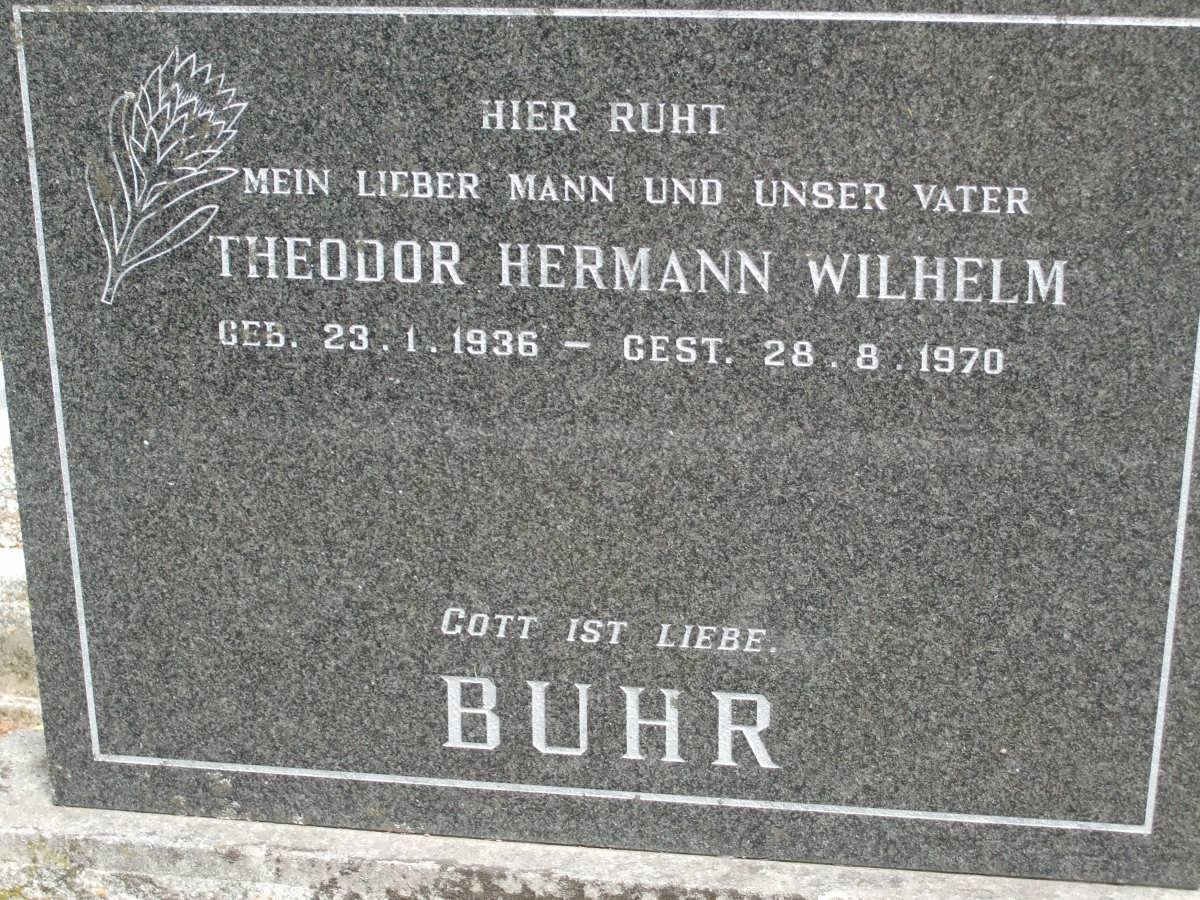 BUHR Theodor Hermann Wilhelm 1936-1970