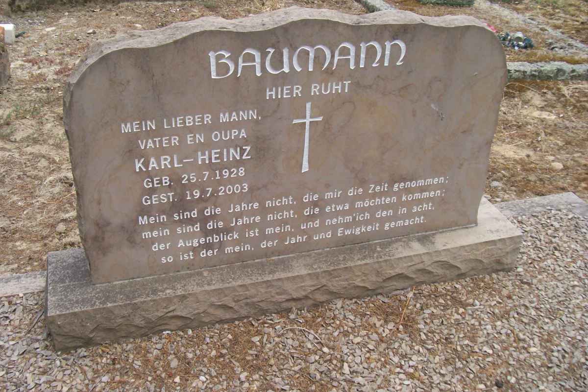 BAUMANN Karl-Heinz 1928-2003