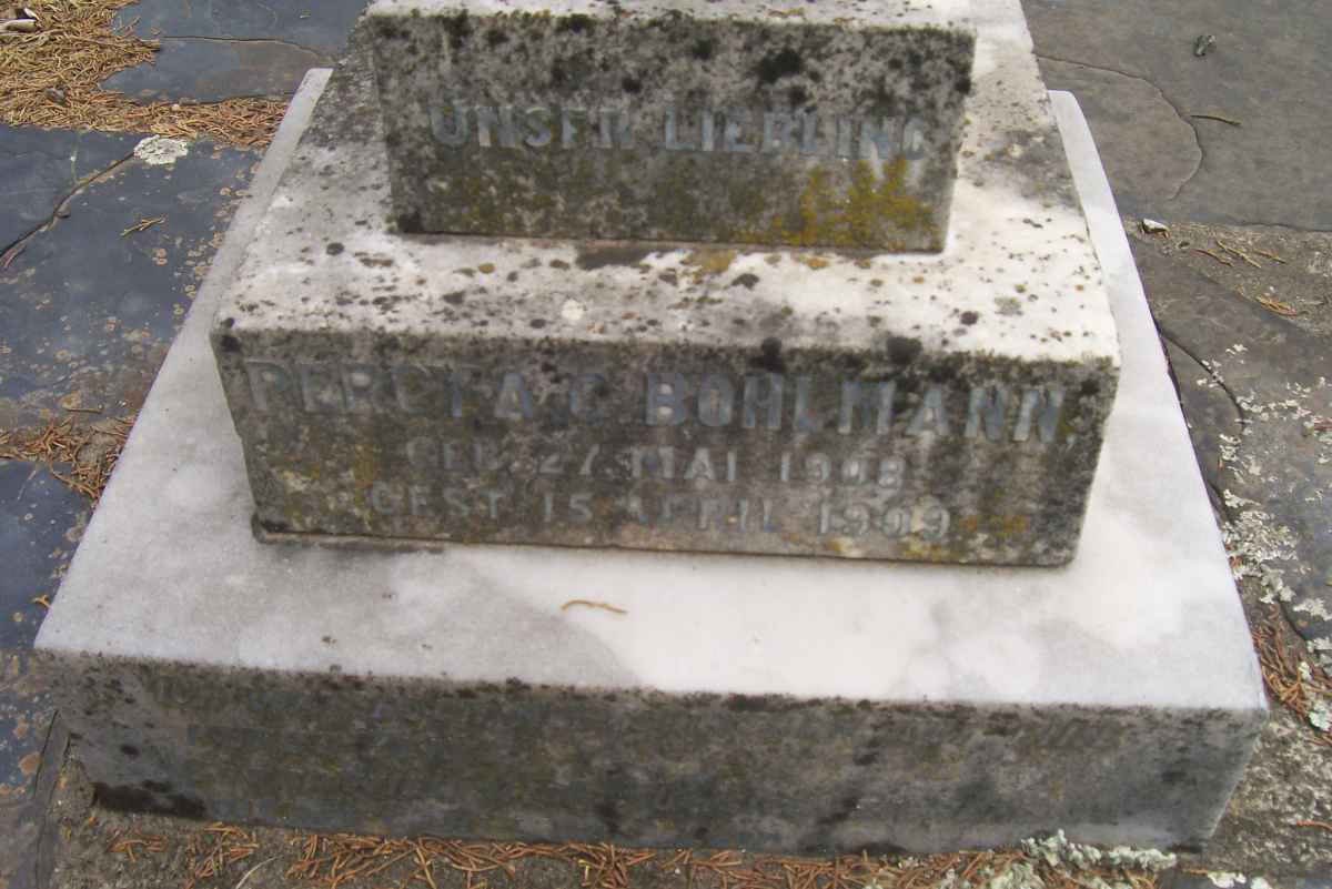 BOHLMANN Percy A.G. 1908-1909