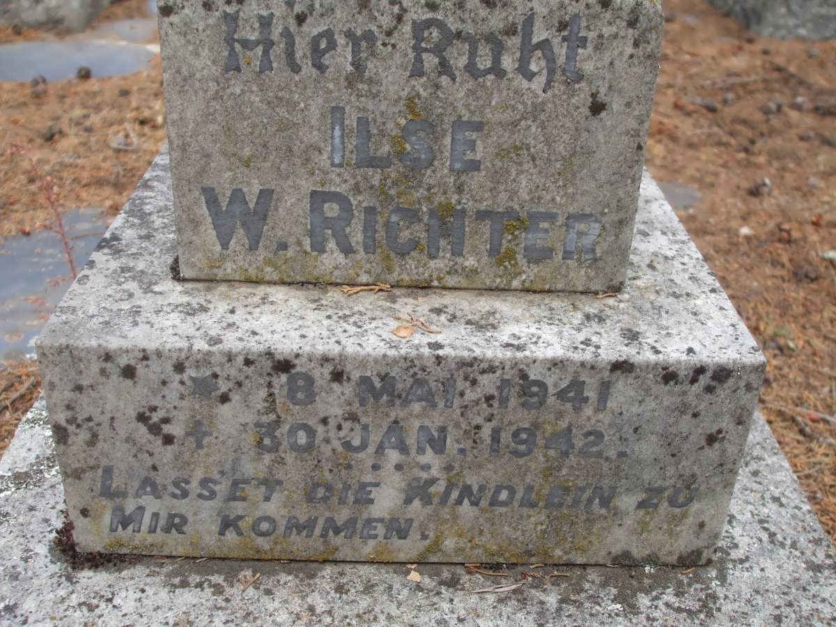 RICHTER Ilse W. 1941-1942