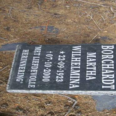 BORCHARDT Martha Wilhelmina 1923-2000