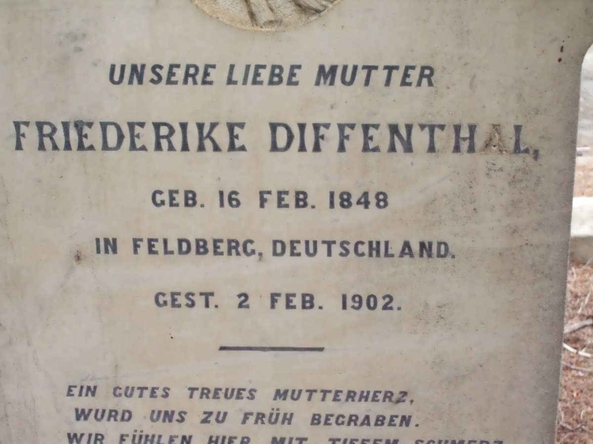 DIFFENTHAL Friederike 1848-1902