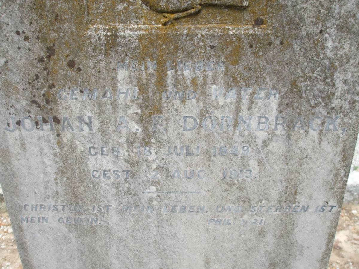 DORNBRACK Johan A.F. 1849-1913 