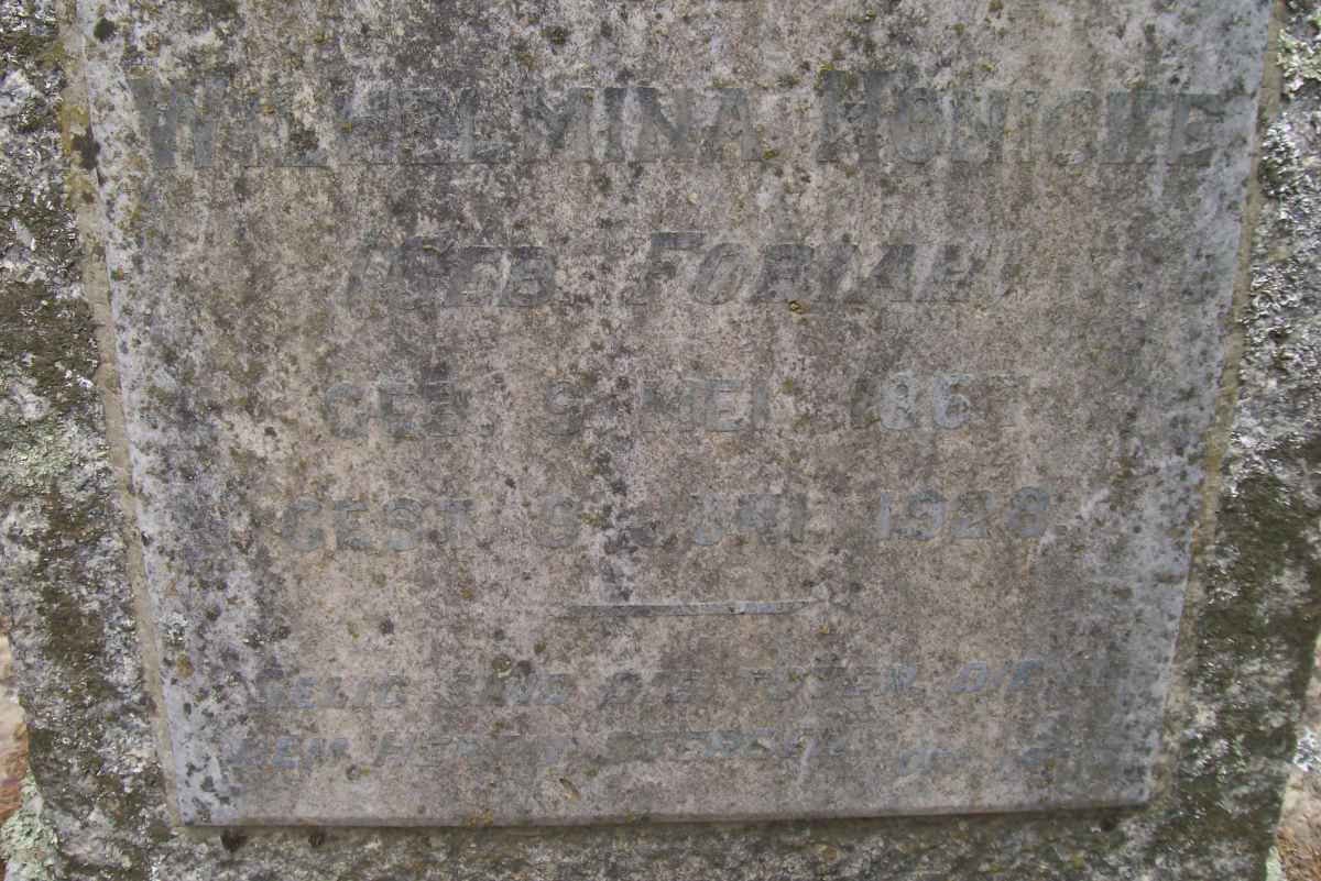 HONICKE Wilhelmine nee FOBIAN 1867-1928