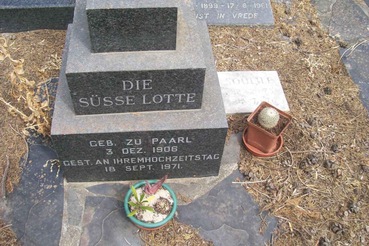 LOTTE Susse 1906-1971