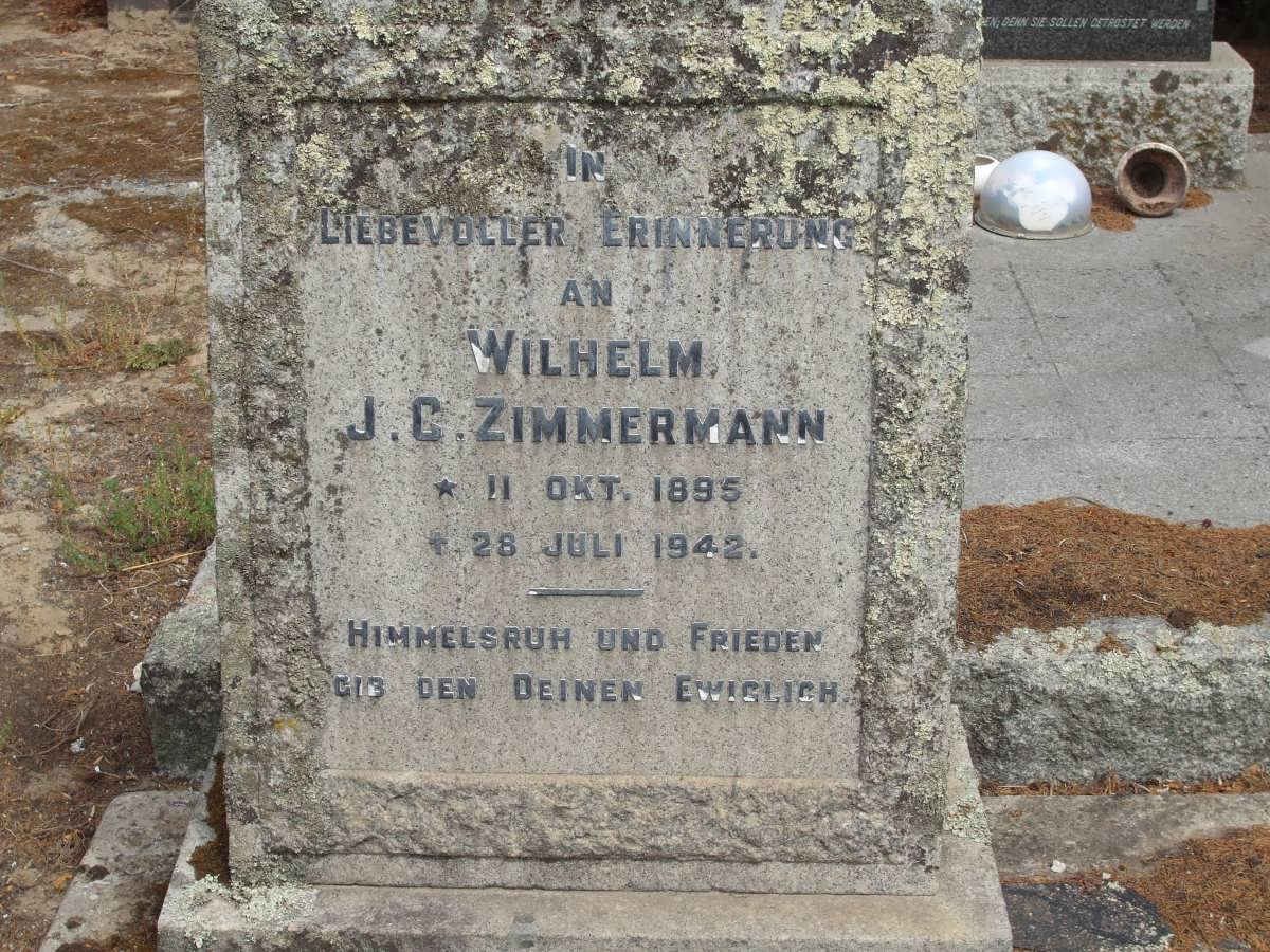 ZIMMERMANN Wilhelm J.C. 1895-1942