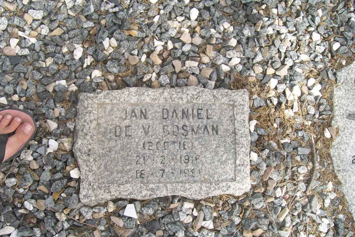 BOSMAN Jan Daniel de V. 1916-1981