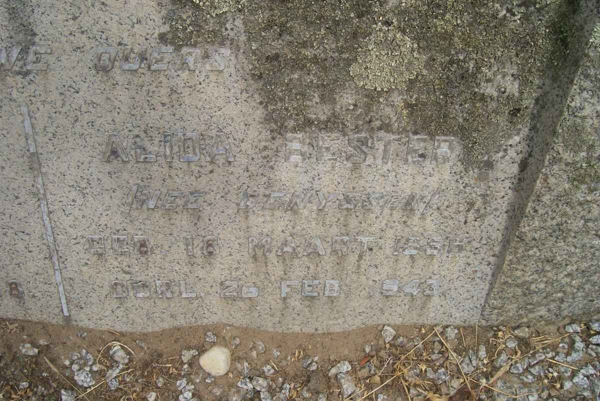 BESTER Alida nee DENYSSEN 1861-1943