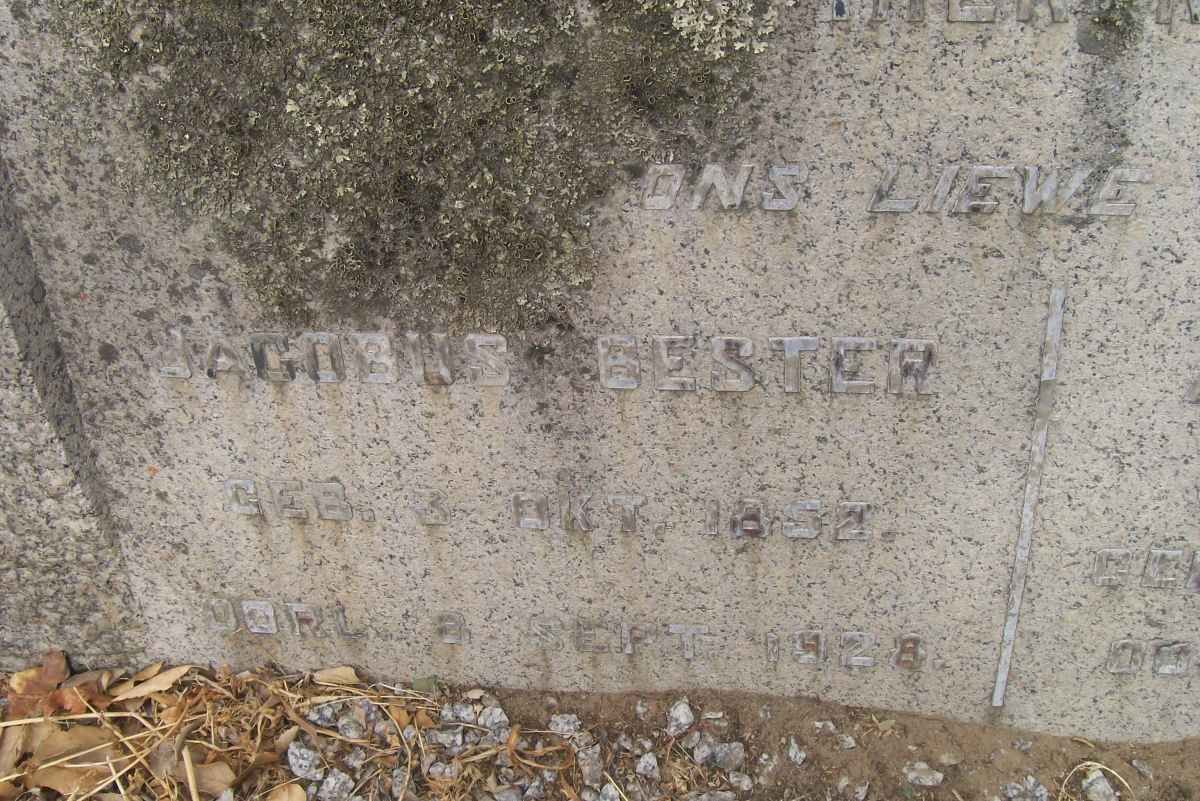 BESTER Jacobus 1852-1928