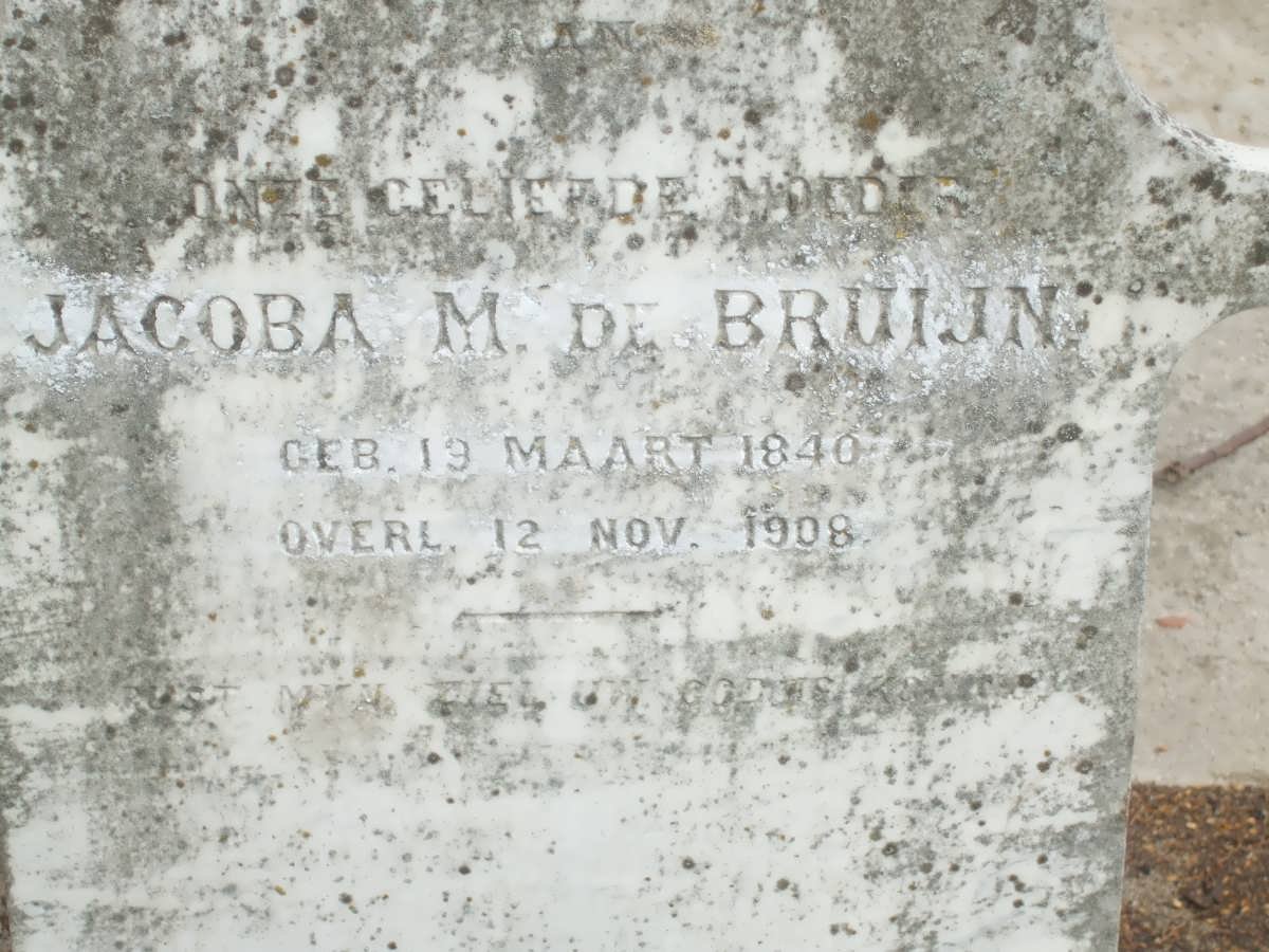 BRUIJN Jacoba M., de 1840-1908