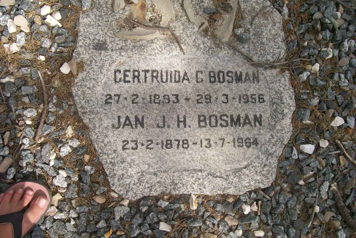 BOSMAN Jan J.H. 1878-1964 &amp; Gertruida C. 1883-1956