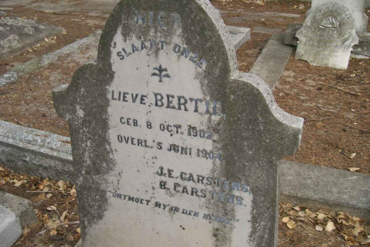 CARSTENS Bertie 1902-1904