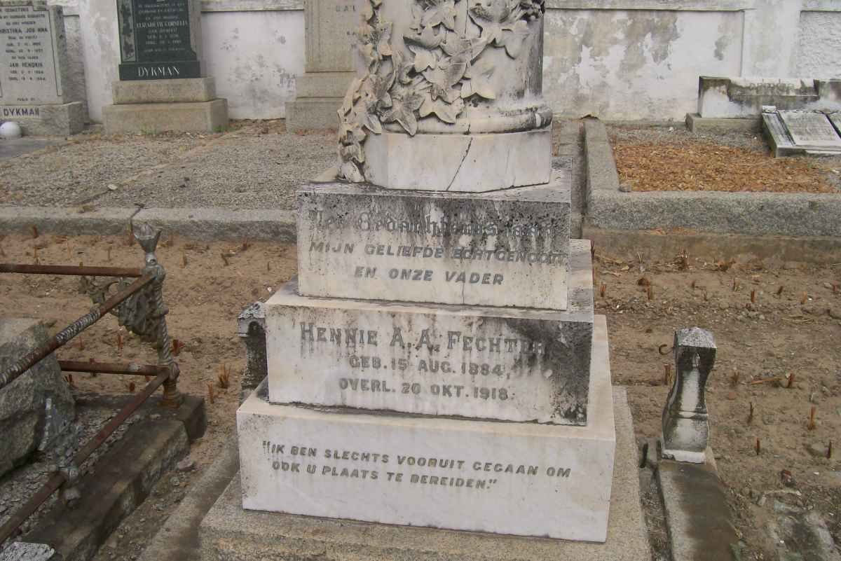 FECHTER Hennie A.A. 1884-1918