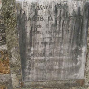 GOOSEN Jacob D. 1866-19?9 &amp; Anna D. 1869-1942