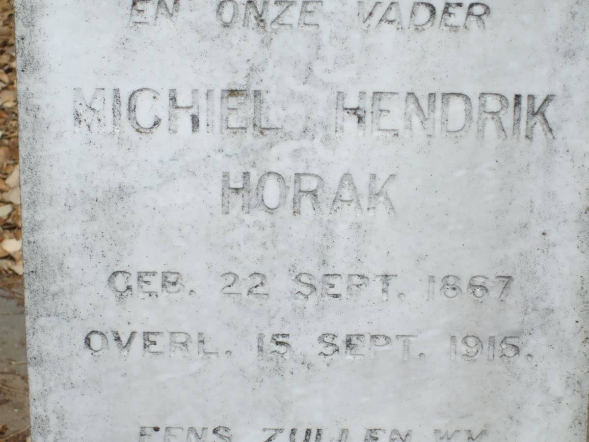 HORAK Michiel Hendrik 1867-1915