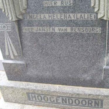 HOOGENDOORN Engela Helena nee JANSEN VAN RENSBURG
