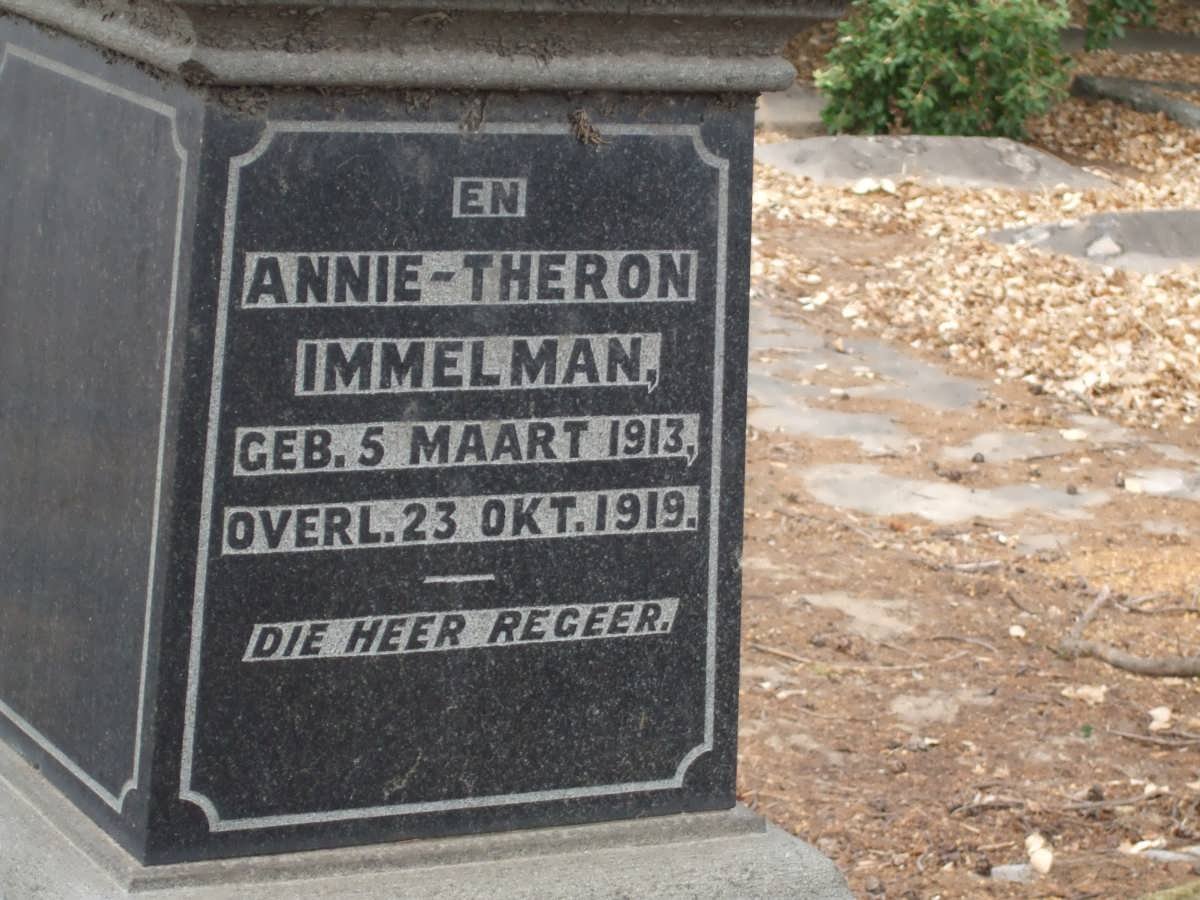 IMMELMAN Annie-Theron 1913-1919