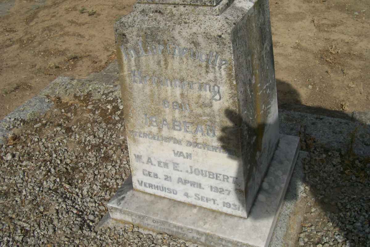 JOUBERT Isabeau 1927-1931
