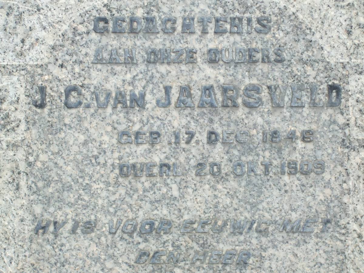 JAARSVELD J. C., van 1846-1909